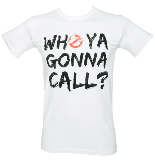 Fame and Fortune Mens Who Ya Gonna Call Ghostbusters T-Shirt