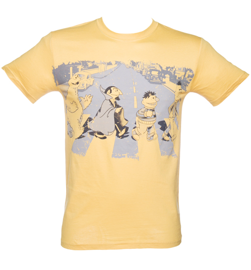Fame and Fortune Mens Yellow Sesame Street Abbey Road