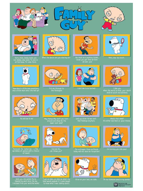 Family Guy Quotes Poster Maxi PP30519 - review, compare prices, buy online