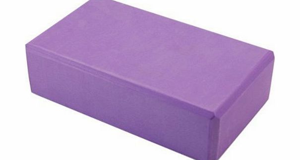 FamilyMall 1 PCS Purple Yoga Block Brick Foaming Foam Block Home Exercise Pilates Tool Stretching Aid