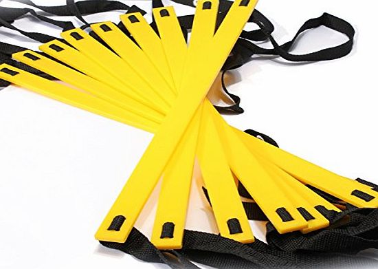 FamilyMall 5 Meters 9-Rung Agility Flexible Ladder for Soccer Football Speed Fitness Feet Training