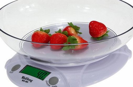 FamilyMall 7KG-1G Digital Electronic Scale Kitchen Home House Food Balance Weight With Bowl LED Backlight FamilyMall