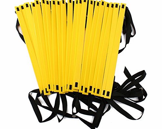 FamilyMall 8 Meters 21-Rung Agility Flexible Ladder for Soccer Football Speed Fitness Feet Training