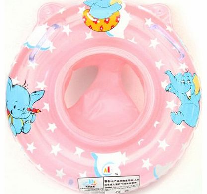 FamilyMall Baby Kids Toddler Inflatable Swimming Swim Ring Float Seat Boat Pool Bath Safety (Pink)