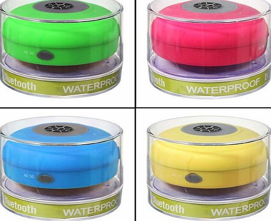 FamilyMall Colorful Portable Mini HIFI Waterproof Shower Pool Wireless Bluetooth Speaker Handsfree with Mic Quantity:1 By FamilyMall Store