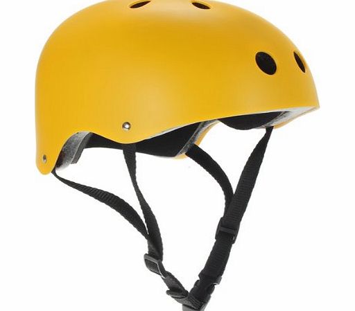 FamilyMall TM) Kids Helmet Size Medium for BMX Bike Scooter Roller Derby Inline Skate Skateboard Frosting Yellow