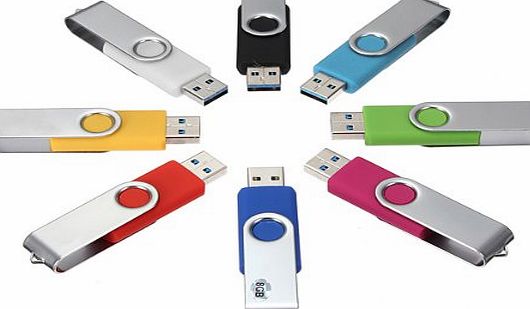 FamilyMall USB 3.0 Memory Stick Foldable U Disk Pen Data Flash Driver Mini Thumb Jump 8GB 16GB 32GB 64GB By FamilyMall
