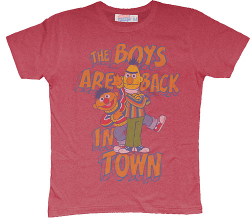 Boys Are Back Men` Sesame Street T-Shirt from Famous Forever