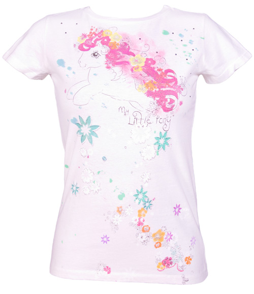 Famous Forever Deluxe Ladies Handdrawn My Little Pony T-Shirt from