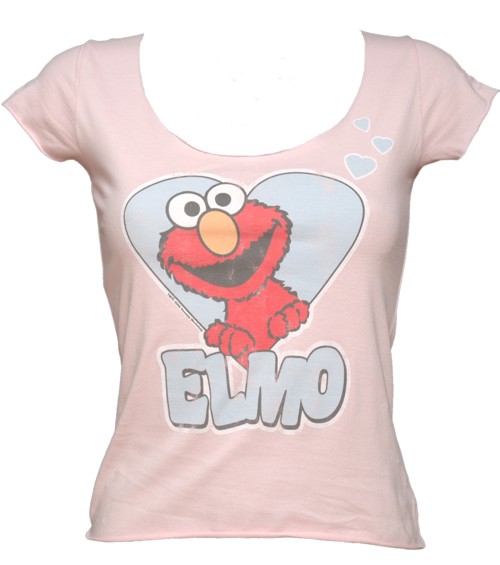 Famous Forever Elmo Ladies Scoop Neck T-Shirt from Famous Forever