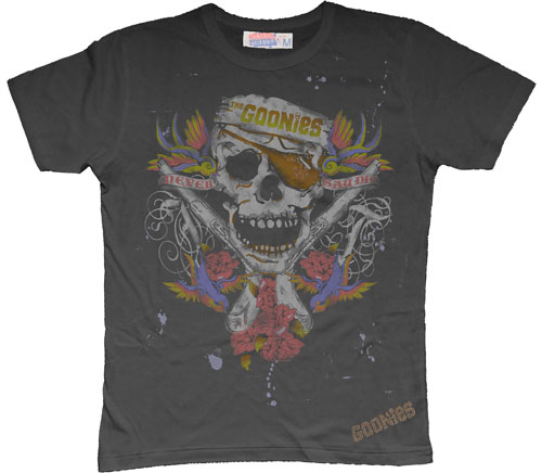 Goonies Tattoo Men` Black T-Shirt from Famous Forever