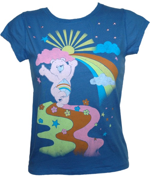 Famous Forever Ladies Care Bears Rainbow T-Shirt from Famous Forever