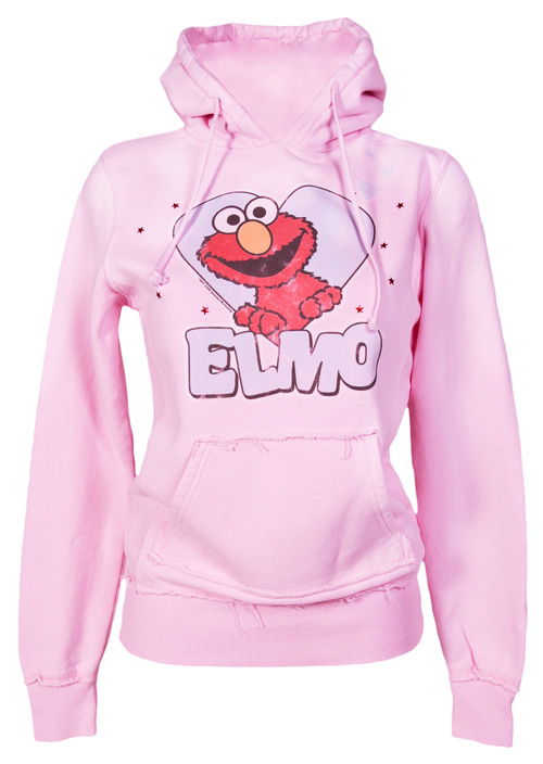 Famous Forever Ladies Heavyweight Elmo Heart Hoodie from Famous