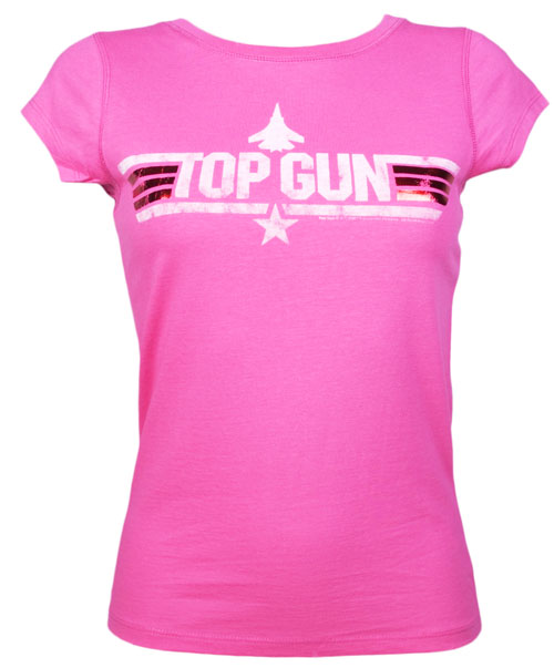 Ladies Hot Pink Top Gun Maverick T-Shirt from