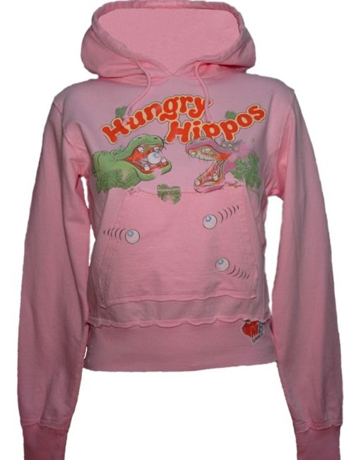 Ladies Pink Hungry Hippos Hoodie from Famous Forever