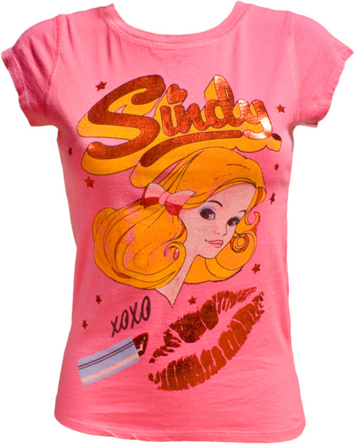 Ladies Pink Sindy XOXO T-Shirt from Famous Forever