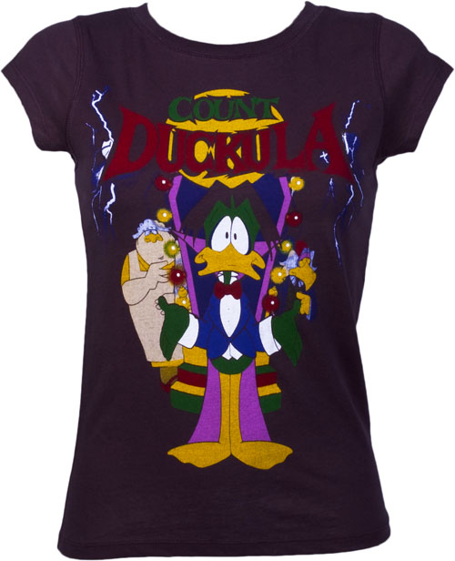 Ladies Retro Count Duckula T-Shirt from Famous