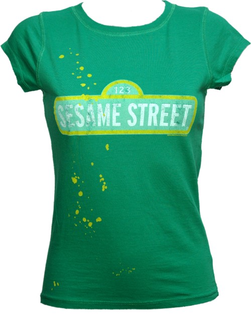 Famous Forever Ladies Sesame Street Logo T-Shirt from Famous Forever