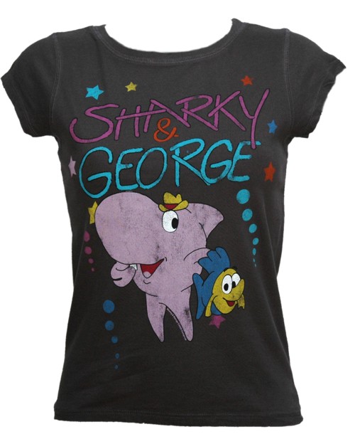 Ladies Sharky and George T-Shirt from Famous Forever
