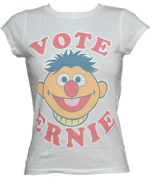 Famous Forever Ladies Vote Ernie Sesame Street T-Shirt from