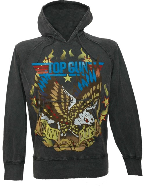 Famous Forever Men` Charcoal Top Gun Navy Elite Hoodie from Famous Forever