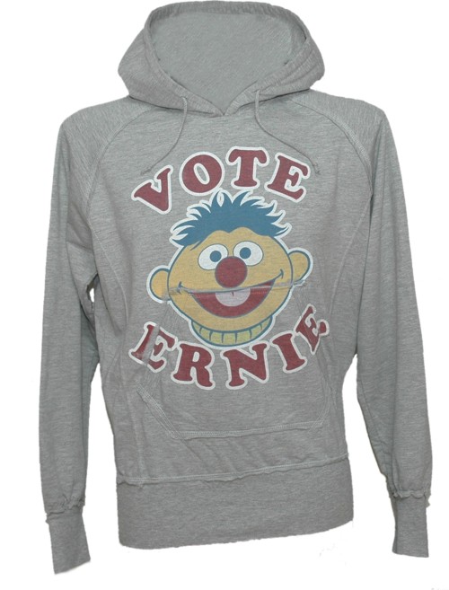 Famous Forever Men` Grey Vote Ernie Sesame Street Hoodie from Famous Forever
