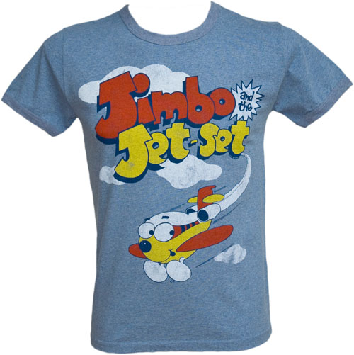 Famous Forever Men` Marl Blue Jimbo and the Jet Set T-Shirt from Famous Forever