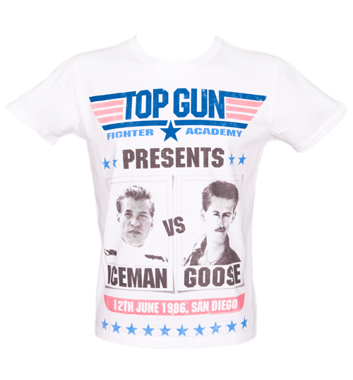 Famous Forever Mens Iceman v Goose Top Gun T Shirt from