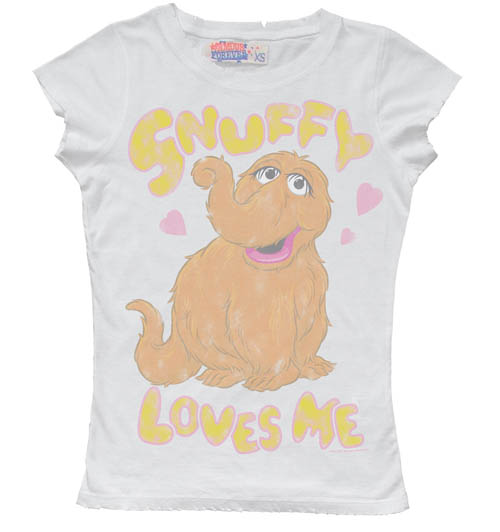 Famous Forever Snuffy Loves Me Ladies Sesame Street T-Shirt from Famous Forever