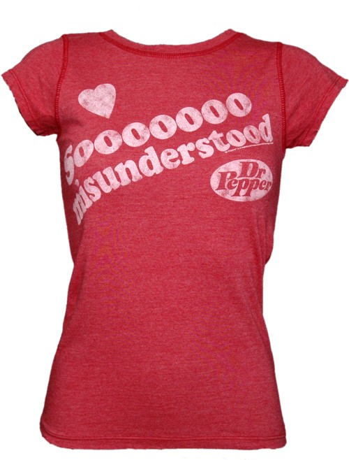 Soooo Misunderstood Ladies Dr Pepper T-Shirt from Famous Forever