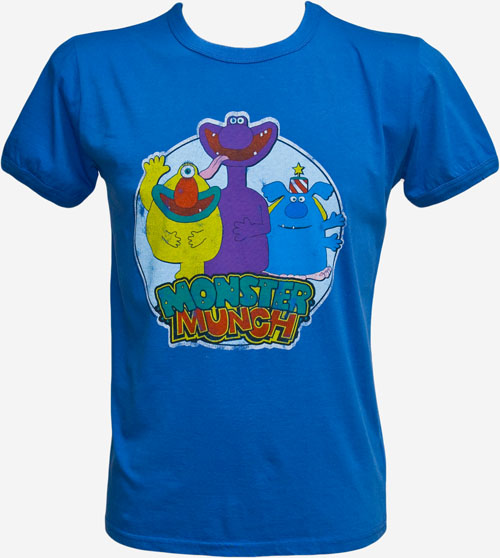 Vintage Blue Men` Monster T-Shirt from Famous Forever
