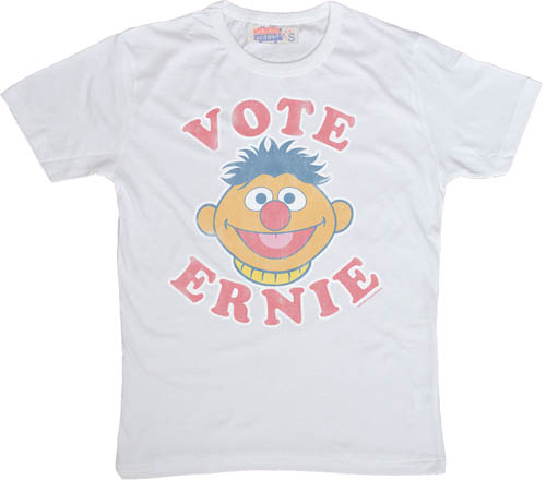 Famous Forever Vote Ernie Menand#39;s Sesame Street T-Shirt from Famous Forever