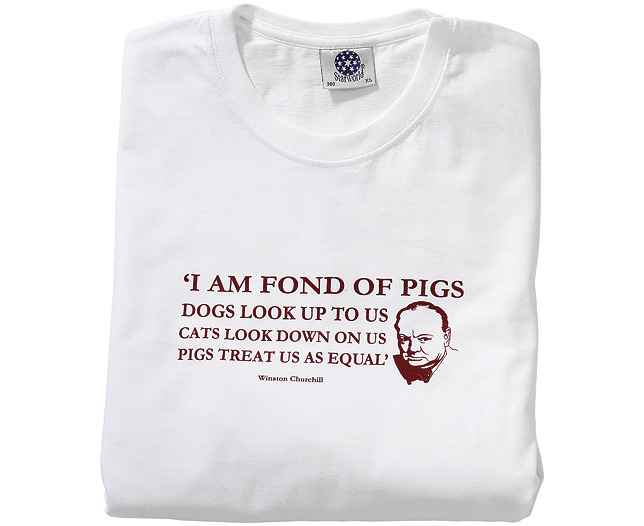 famous Quote T-Shirt Winston Churchill