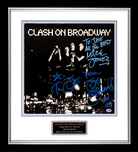 Clash On Broadway signed album sleeve