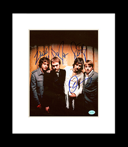 FamousRetail Kasabian multi-signed 8x10 photo