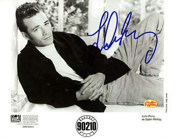 FamousRetail Luke Perry and#39;90210and39; signed 10x8