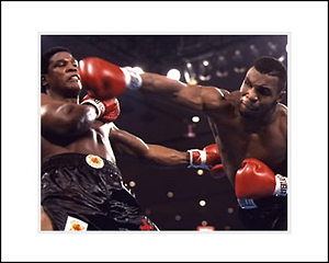 FamousRetail Mike Tyson v Berbick unsigned 8x10and#39;and39; colour photo