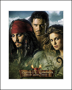 FamousRetail Pirates of the Caribbean unsigned 8x10 photo