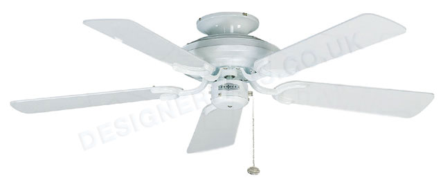 Fantasia Mayfair 42 inch gloss white ceiling fan.