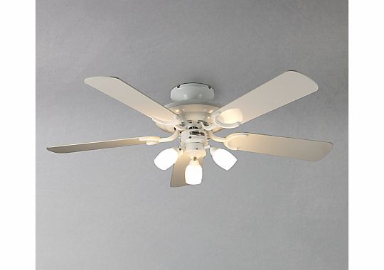 Mayfair Ceiling Fan and Light, White
