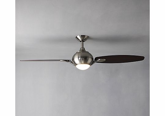 Propeller Ceiling Fan and Light, Dark Oak