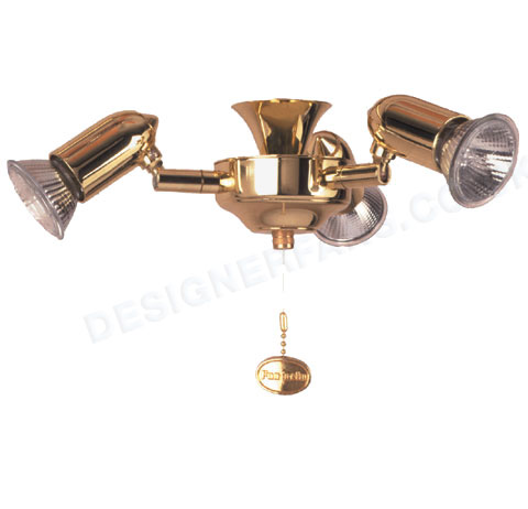 Fantasia Starlet polished brass ceiling fan