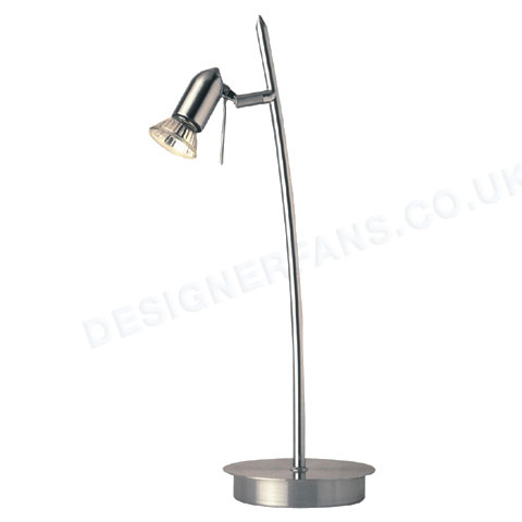 Starlet stainless steel table lamp.