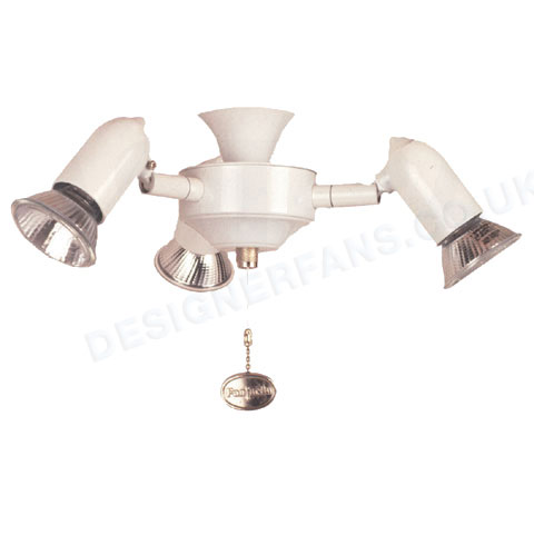 Starlet white ceiling fan light kit.