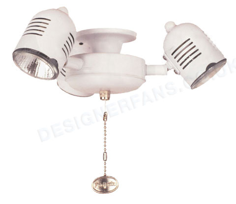 Fantasia Venice matt white ceiling fan light kit.