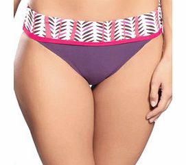 Fantasie Dublin plum folded bikini briefs
