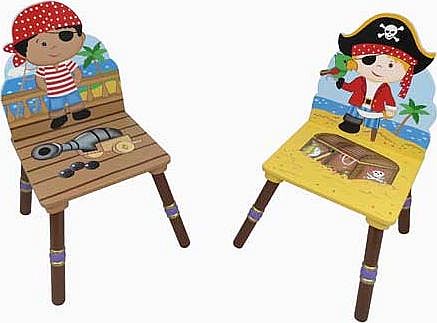 Fantasy Fields Pirate 2 Chair Set - Black and