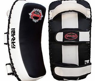 Farabi Sports Thai pad, Kick Boxing Punch Pad, kick Strike Shield Made in Rex Leather Black by Farabi