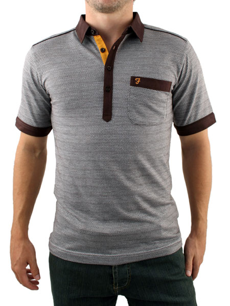 Mocha Zig Polo Shirt