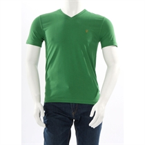 Vintage V Neck T Shirt Green